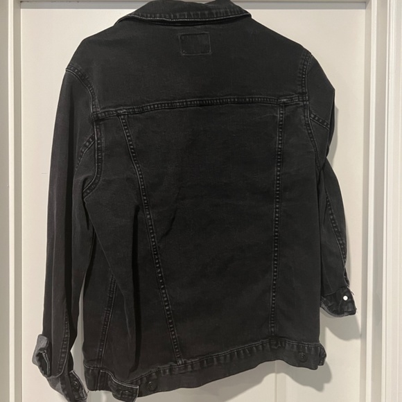 Threadfast unisex size medium black denim jacket - Picture 2 of 4